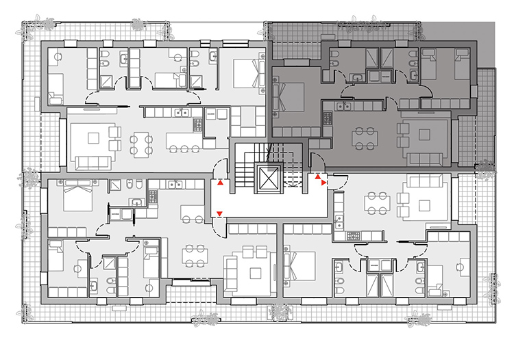 residenze manzoni vicenza A301-key